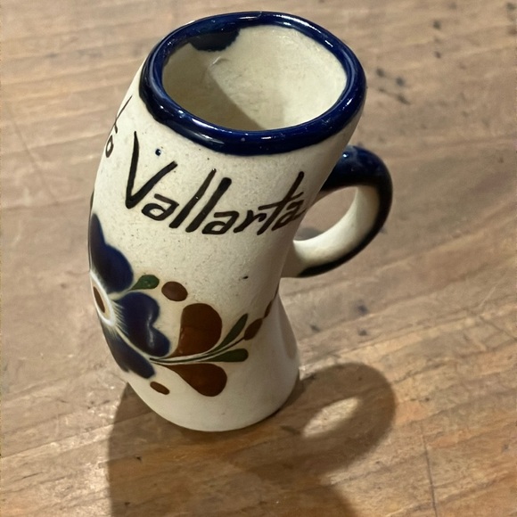 Collectible Puerto Vallarta Mexico handmade earthenware Shot Glass - Picture 2 of 5